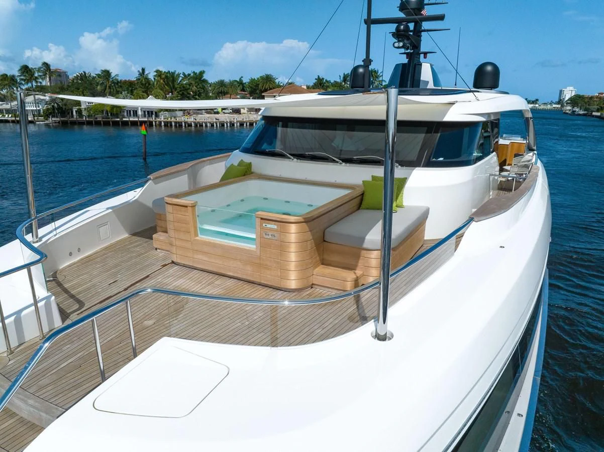 a boat on a dock aboard JICJ Yacht for Sale