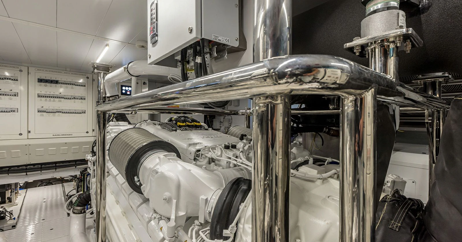 a machine in a factory aboard JICJ Yacht for Sale