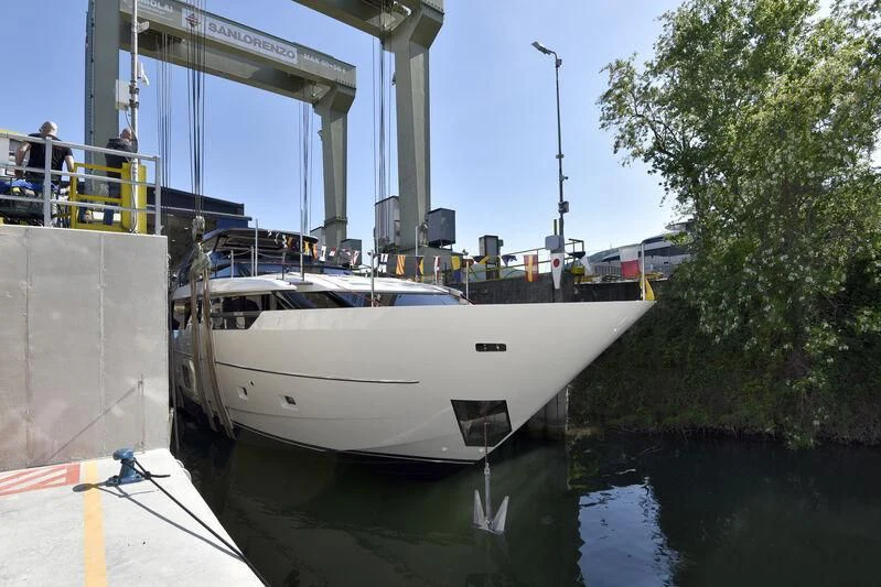 a boat docked at a dock aboard JICJ Yacht for Sale