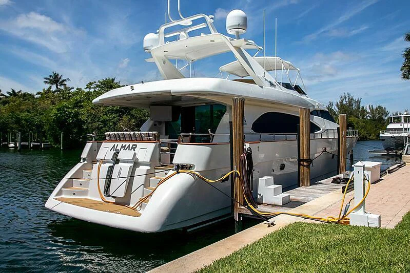 a boat on the water aboard ALMAR Yacht for Sale