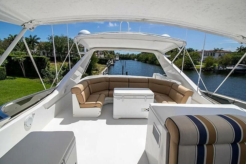 a boat on the water aboard ALMAR Yacht for Sale