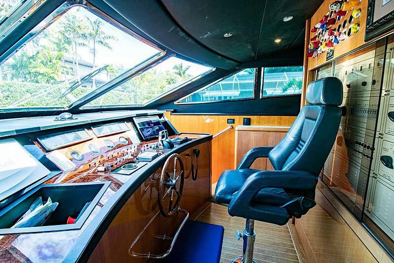 inside of a bus aboard ALMAR Yacht for Sale
