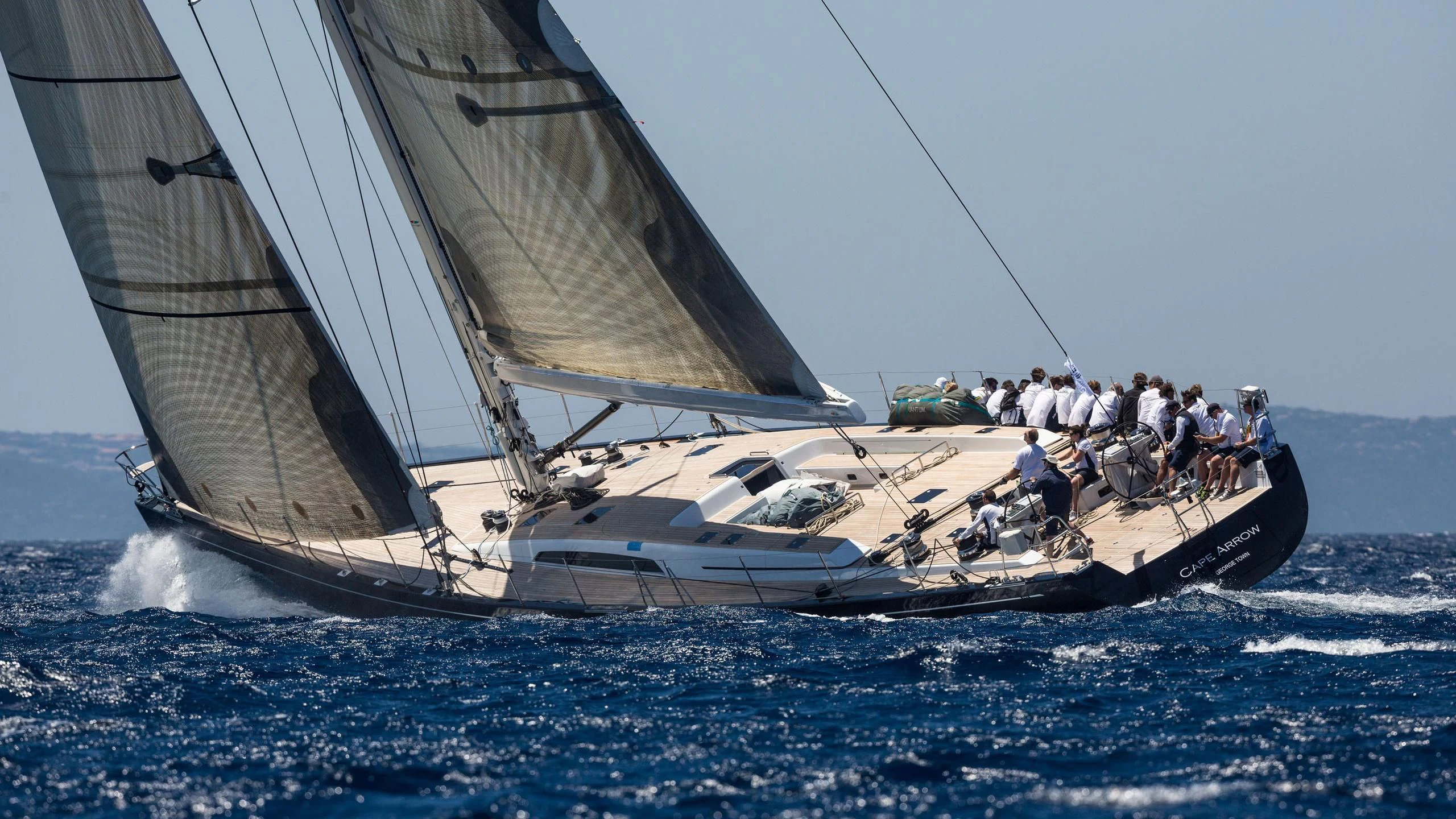a sailboat on the water aboard GRILLO PARLANTE Yacht for Sale