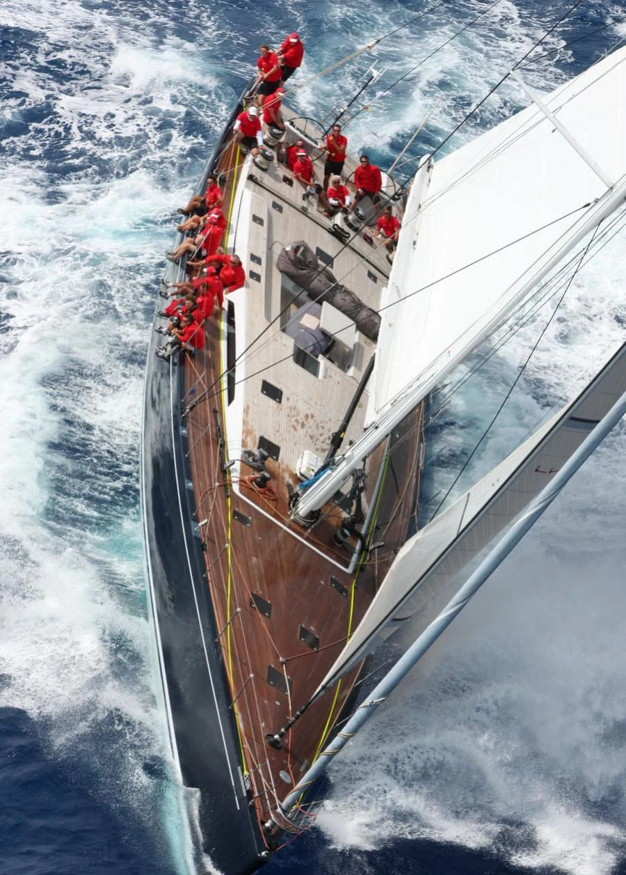 a group of people on a boat aboard GRILLO PARLANTE Yacht for Sale
