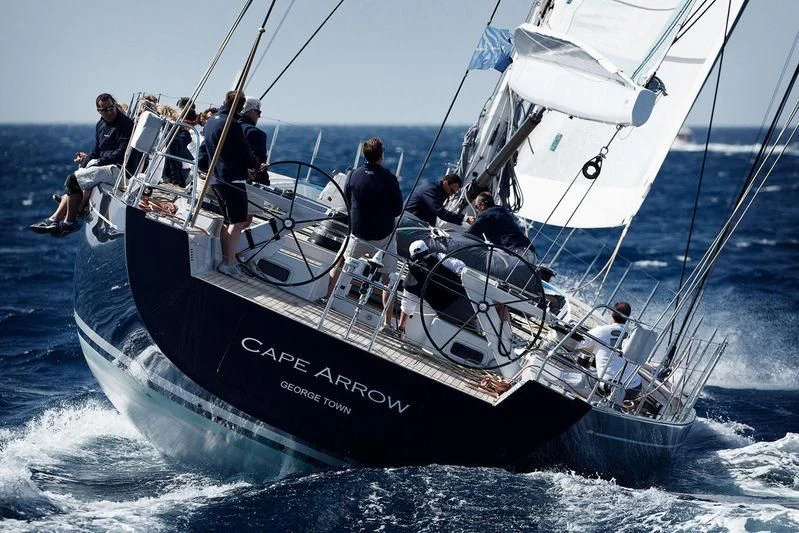 a group of people sailing on a boat aboard GRILLO PARLANTE Yacht for Sale