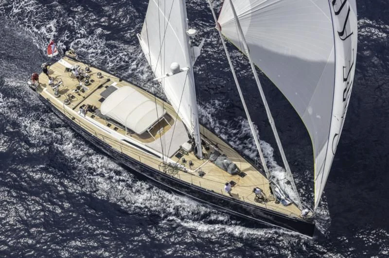 a sailboat on the water aboard GRILLO PARLANTE Yacht for Sale