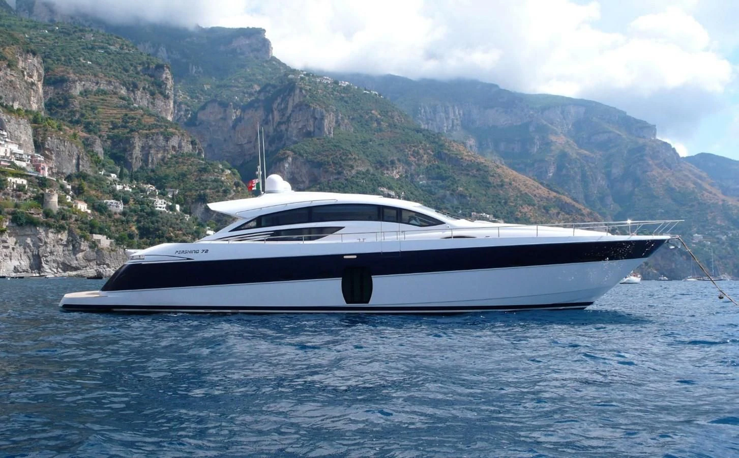 a boat on the water aboard GUSS 97 Yacht for Sale