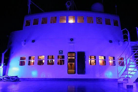 a large white cruise ship aboard EVANGELIYA Yacht for Sale