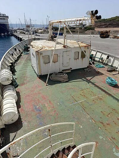 a building with a hole in the ground aboard EVANGELIYA Yacht for Sale