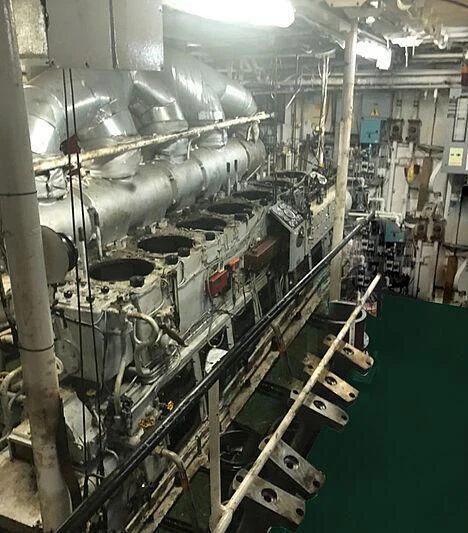 a large factory with machinery aboard EVANGELIYA Yacht for Sale
