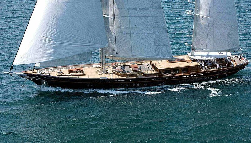 a large boat in the water aboard ROXANE Yacht for Sale