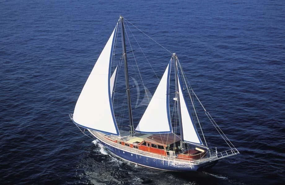 a sailboat on the water aboard ANEMOS Yacht for Sale