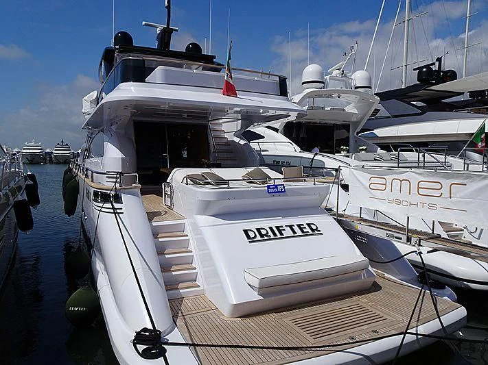 a boat docked at a pier aboard SEA METRI V Yacht for Sale