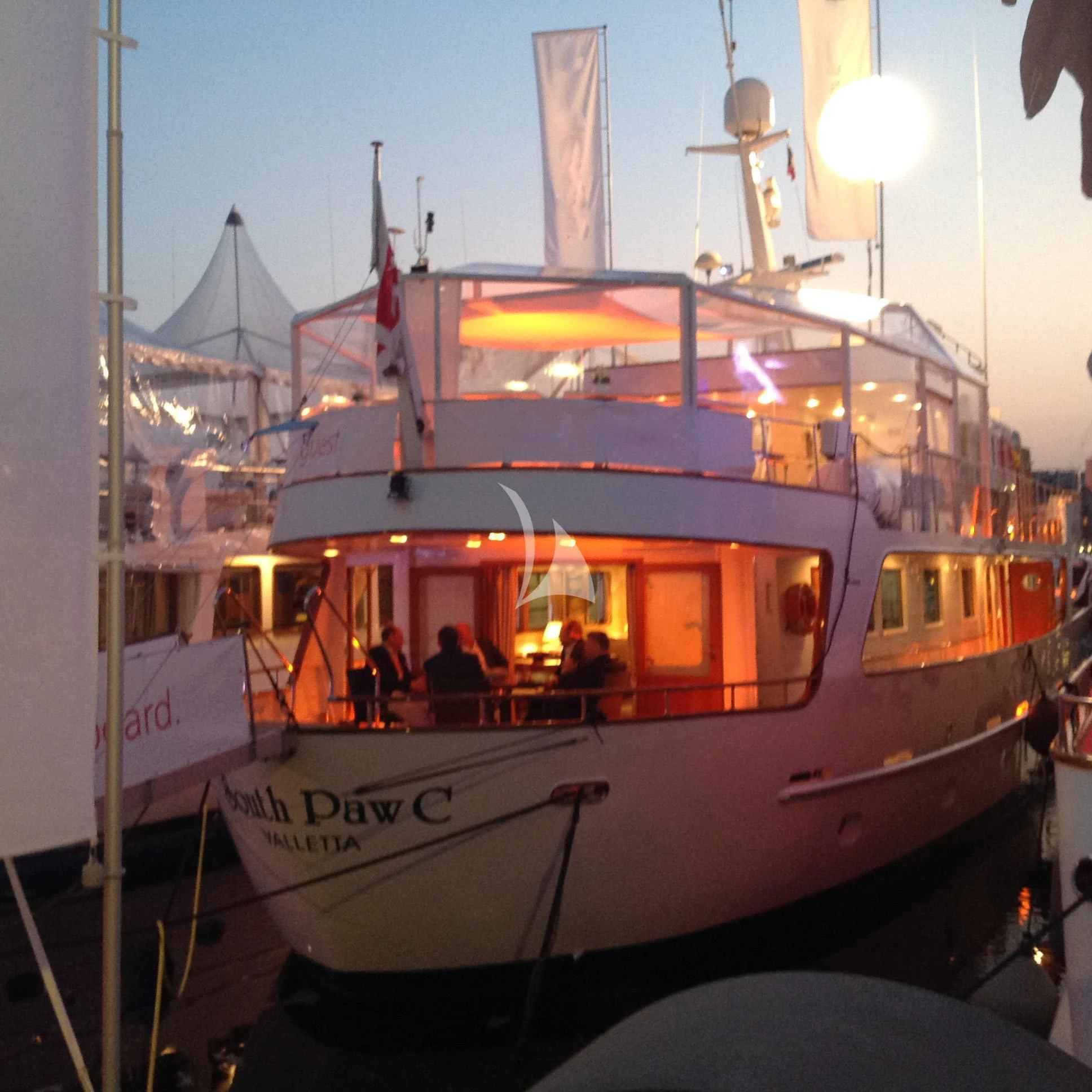 a boat with people on it aboard SOUTH PAW C Yacht for Sale