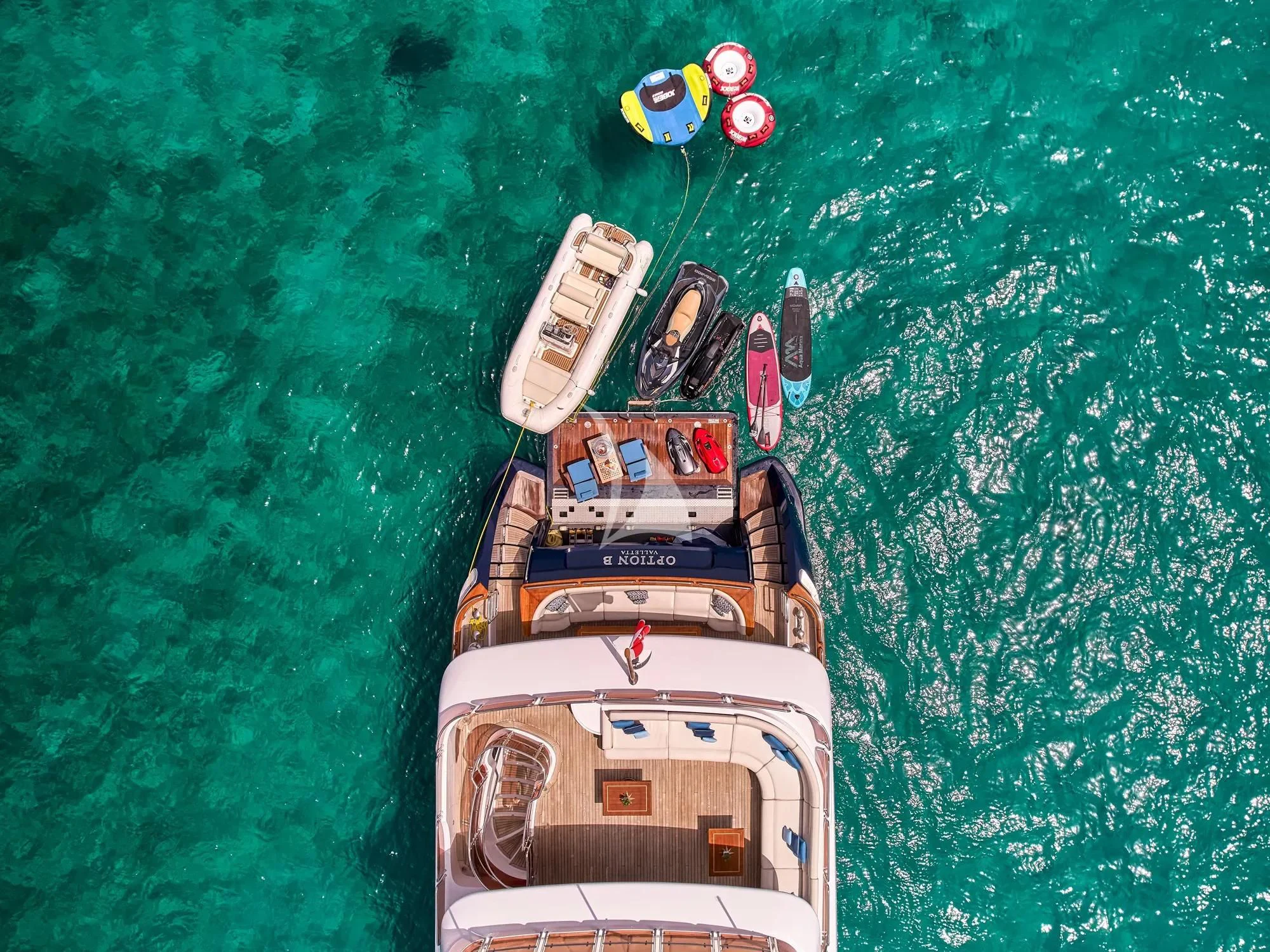 a ship in the water aboard OPTION B Yacht for Charter