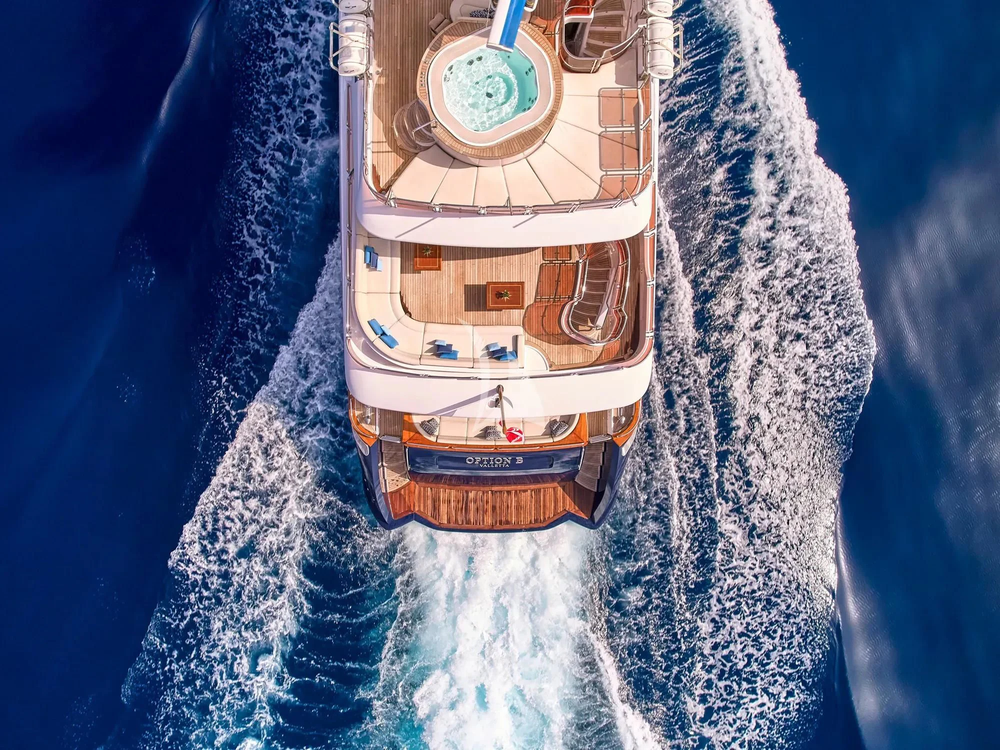 a ship in the water aboard OPTION B Yacht for Charter