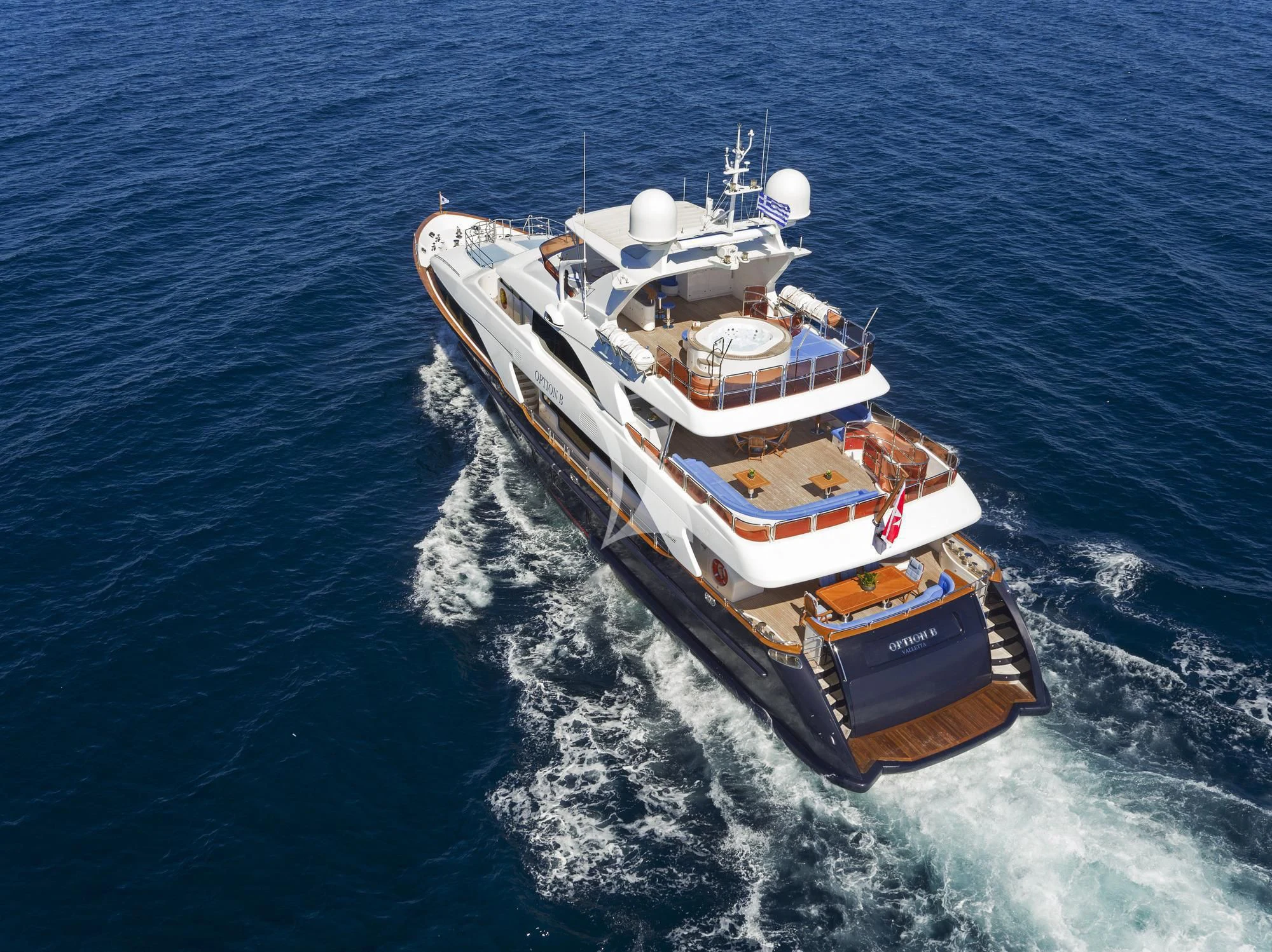 a ship in the water aboard OPTION B Yacht for Charter