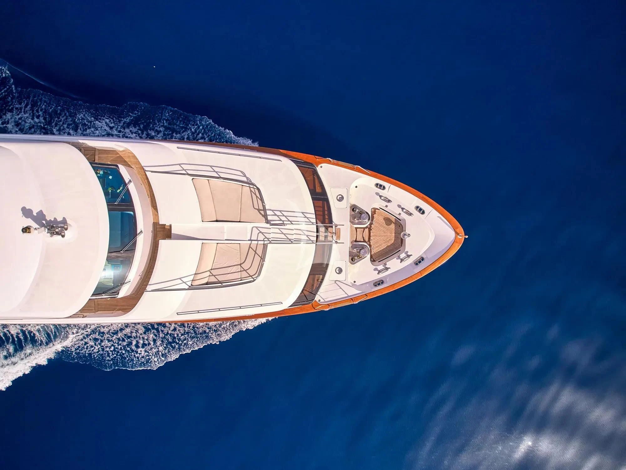 a space ship in space aboard OPTION B Yacht for Charter