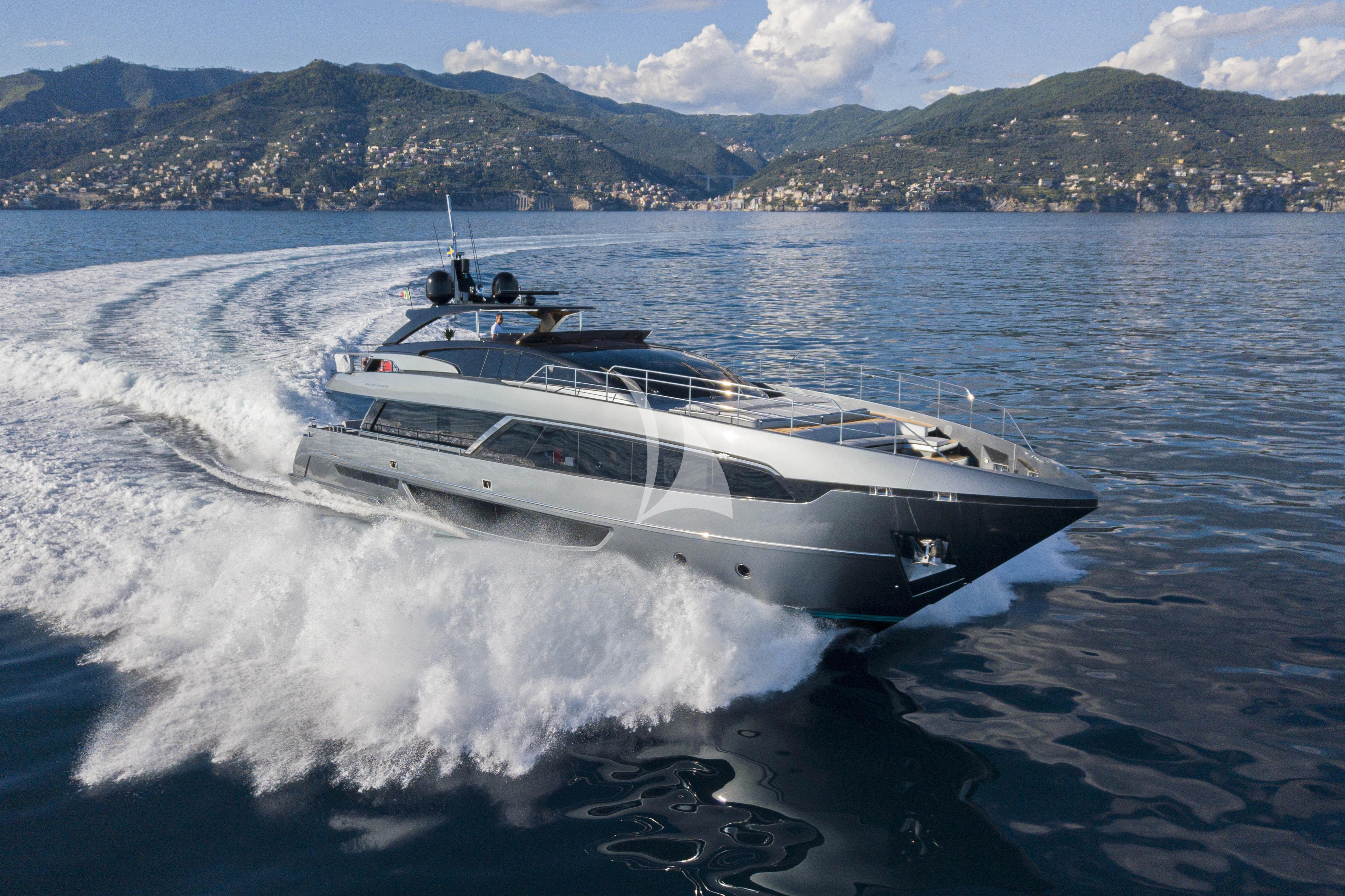a boat on the water aboard HP6 Yacht for Charter