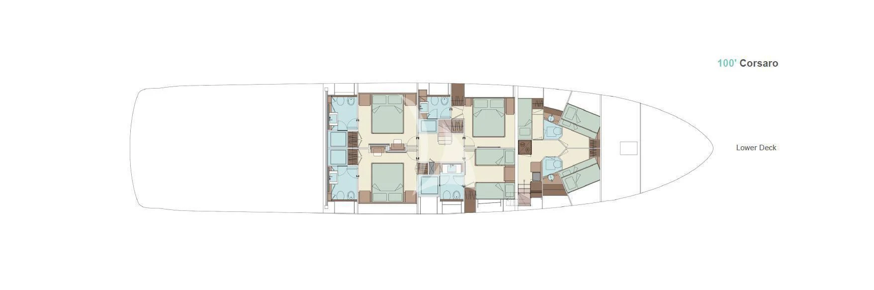 diagram aboard HP6 Yacht for Charter