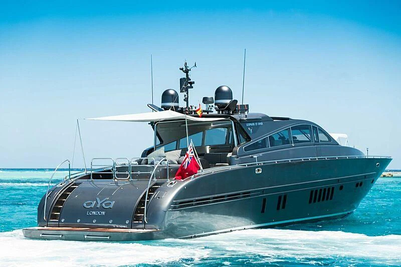 a boat on the water aboard AYA Yacht for Sale