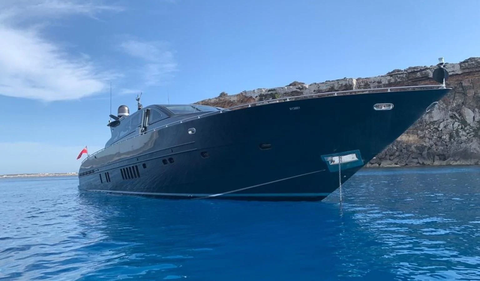a boat on the water aboard AYA Yacht for Sale