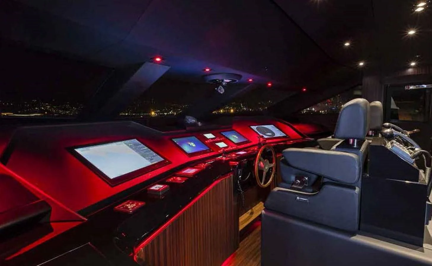 inside of a car aboard SIMPLY EIGHT Yacht for Sale