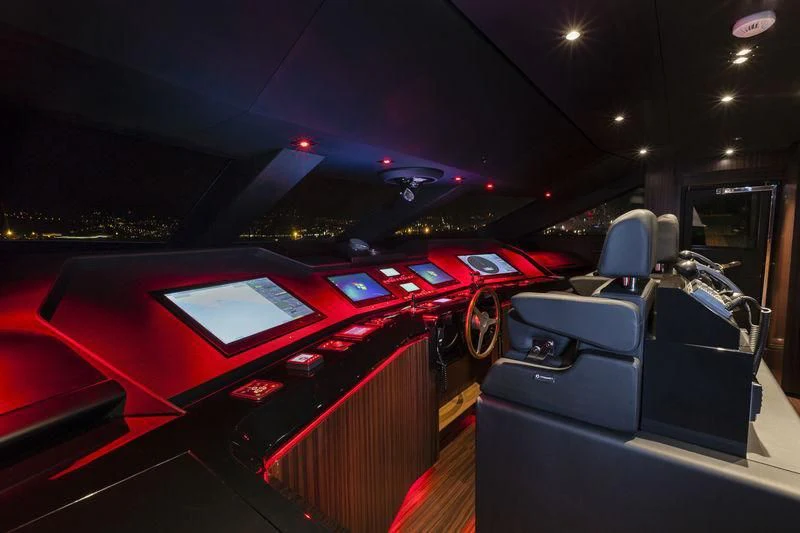 inside of a car aboard SIMPLY EIGHT Yacht for Sale