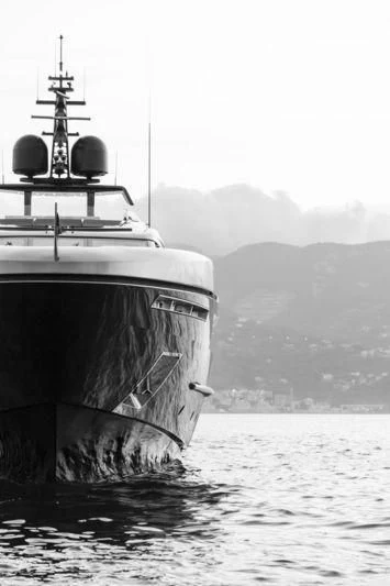 a large ship in the water aboard SIMPLY EIGHT Yacht for Sale