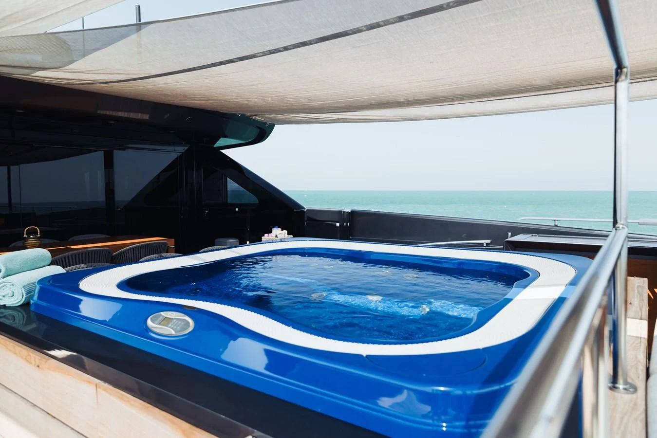 a pool on a boat aboard SIMPLY EIGHT Yacht for Sale