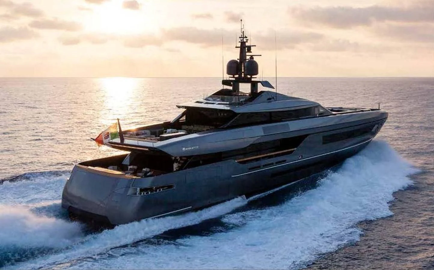 a ship in the water aboard SIMPLY EIGHT Yacht for Sale