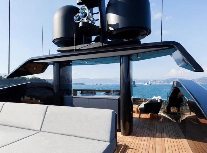 a boat with a person in the water aboard SIMPLY EIGHT Yacht for Sale