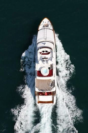 a space shuttle in the snow aboard MINA Yacht for Sale