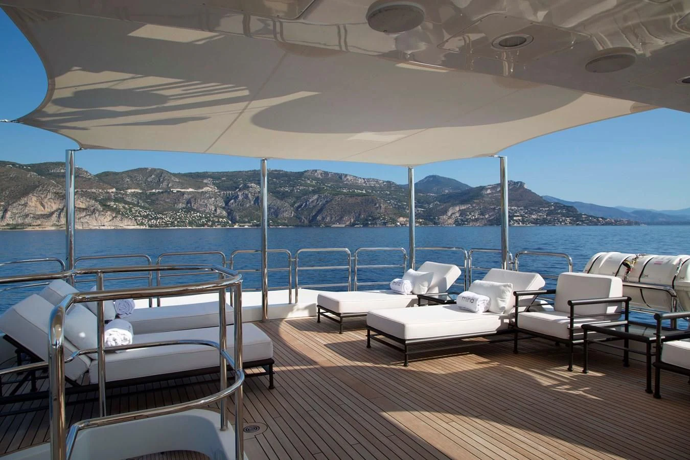 a boat on the water aboard MINA Yacht for Sale