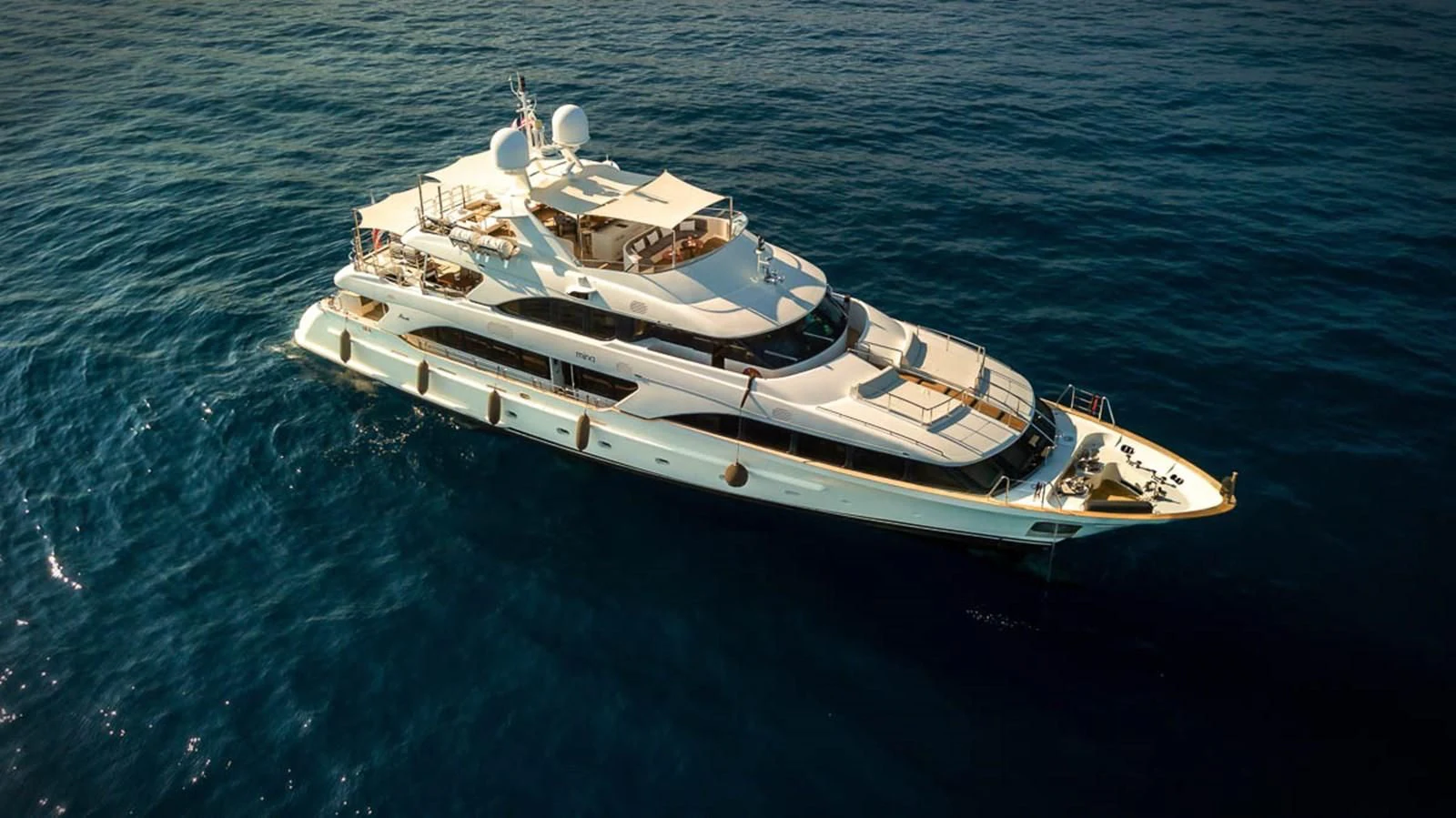 a boat in the water aboard MINA Yacht for Sale