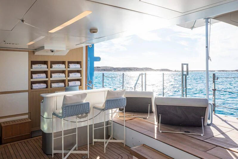 a boat on the water aboard OCEANBIRD Yacht for Sale