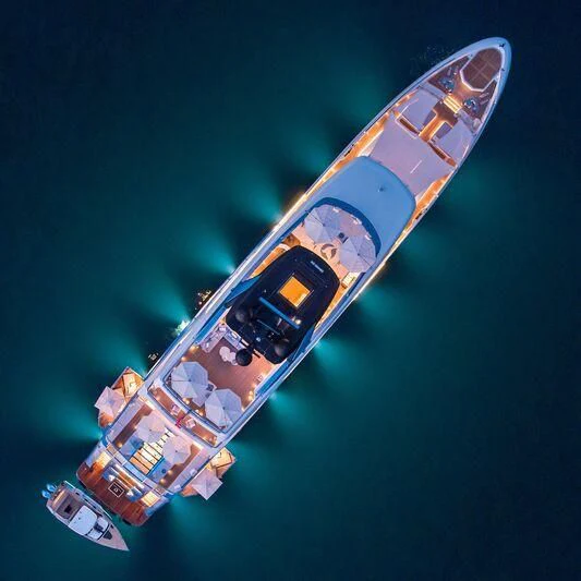 a space shuttle in the sky aboard OCEANBIRD Yacht for Sale
