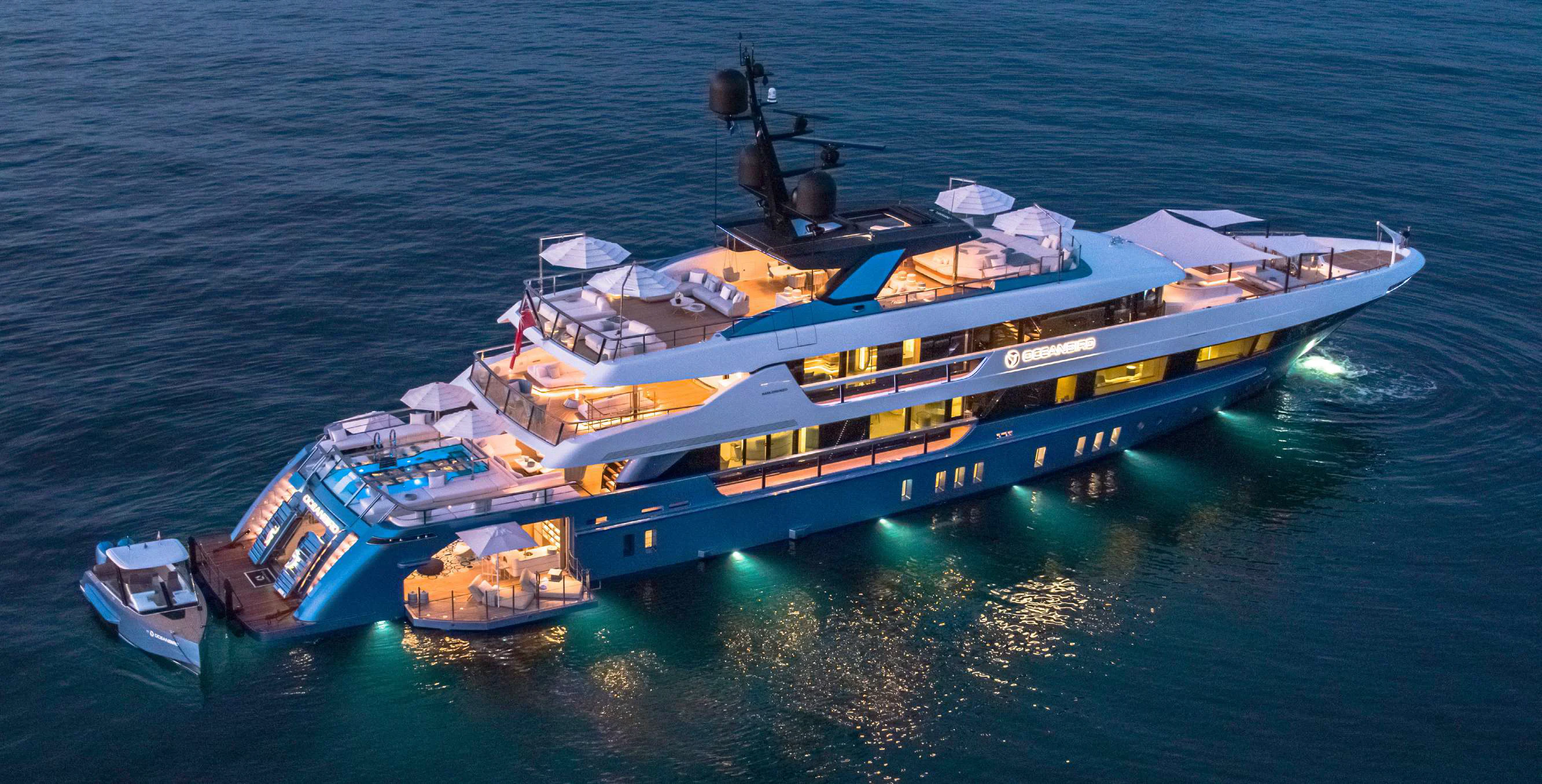 a boat on the water aboard OCEANBIRD Yacht for Sale