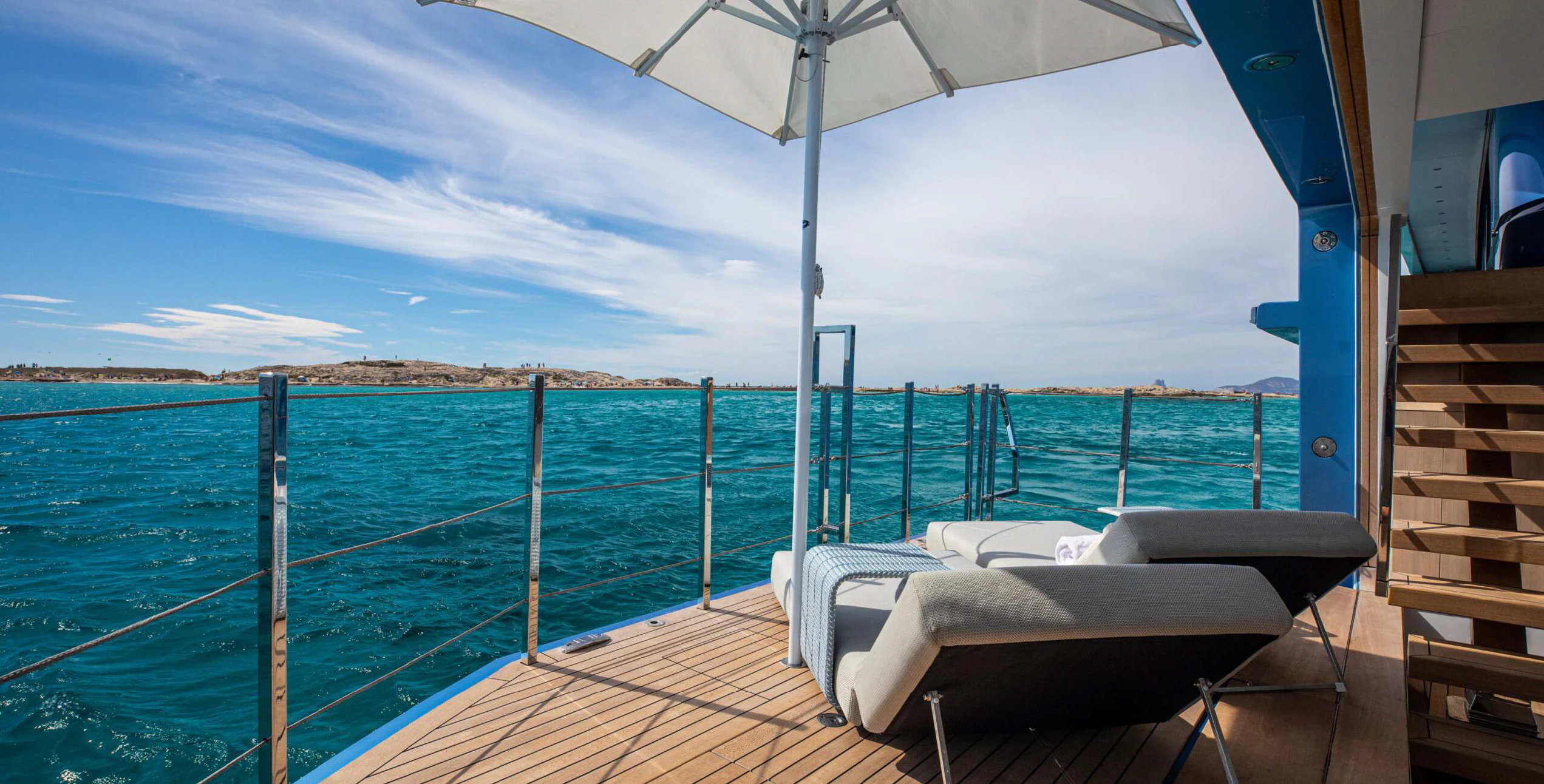 a boat on the water aboard OCEANBIRD Yacht for Sale