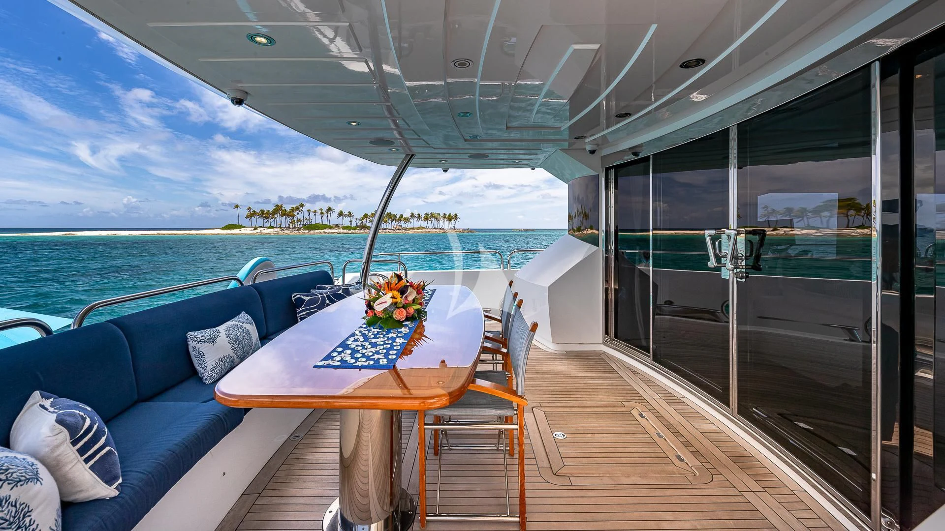 a boat on the water aboard EMRYS Yacht for Sale