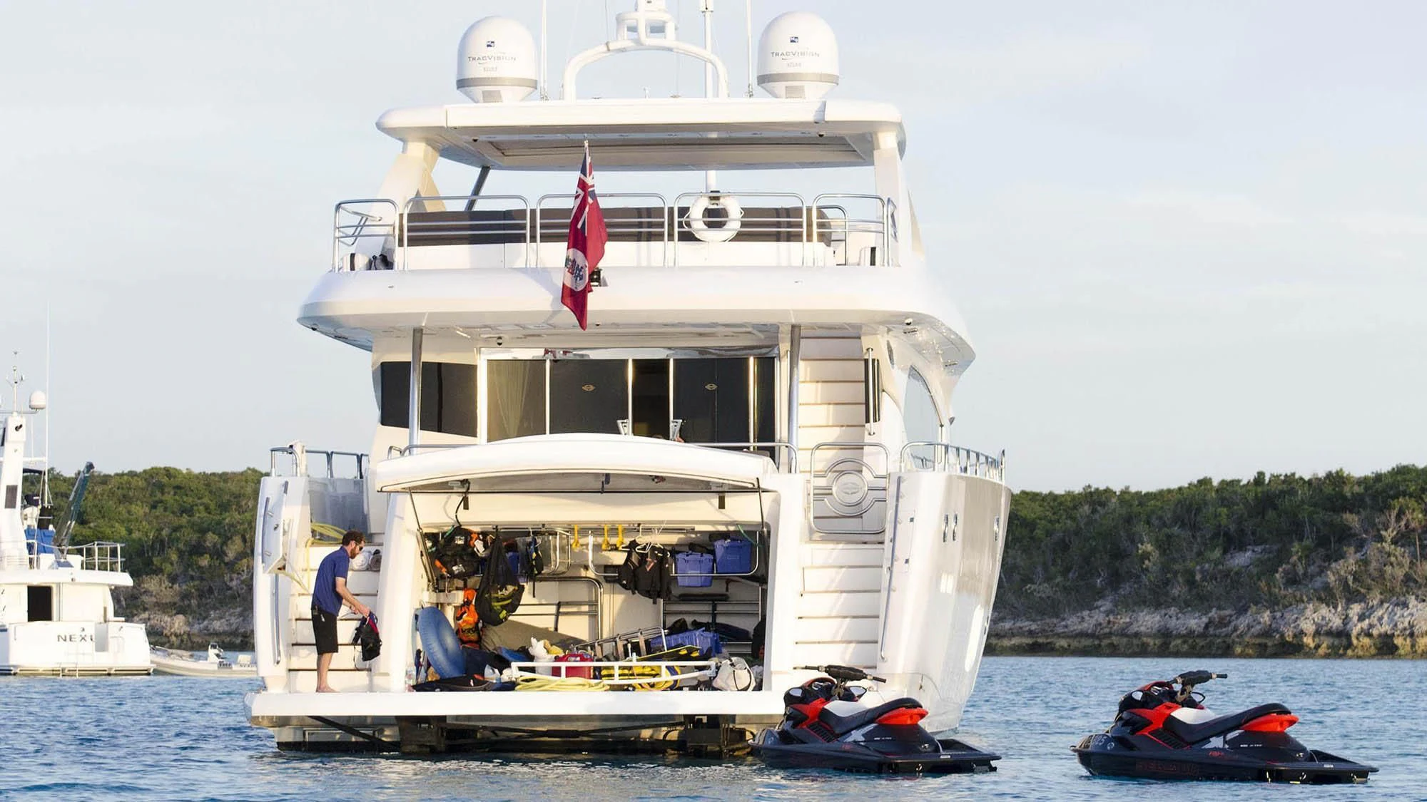 a boat with people on it aboard EMRYS Yacht for Sale
