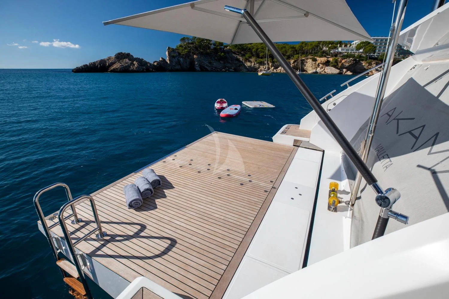 a boat on the water aboard CLOUDY BAY Yacht for Sale