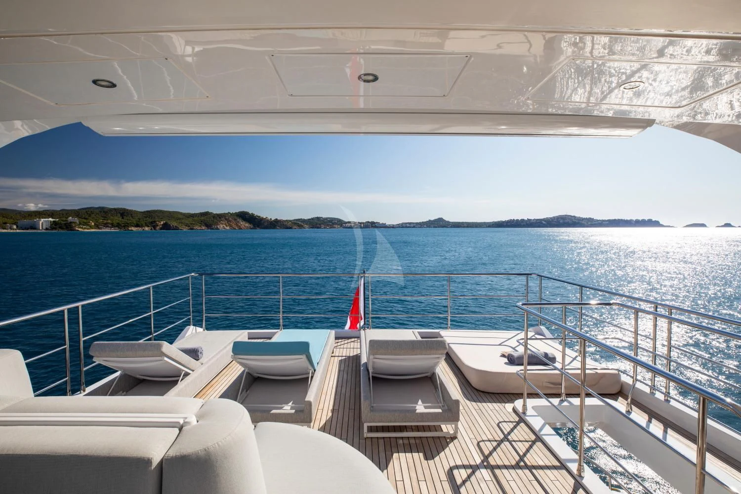 a boat on the water aboard CLOUDY BAY Yacht for Sale