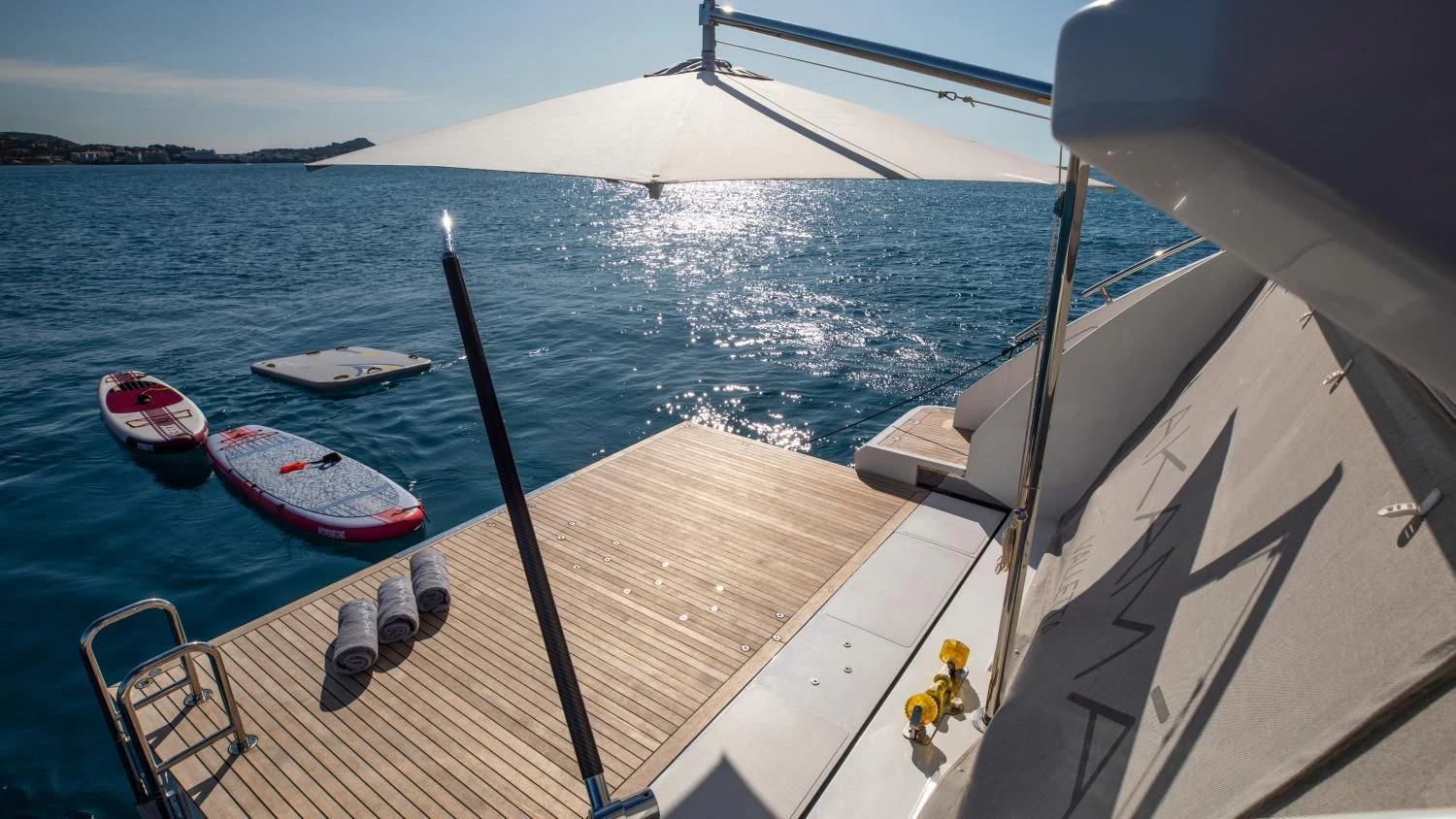 a boat on the water aboard CLOUDY BAY Yacht for Sale