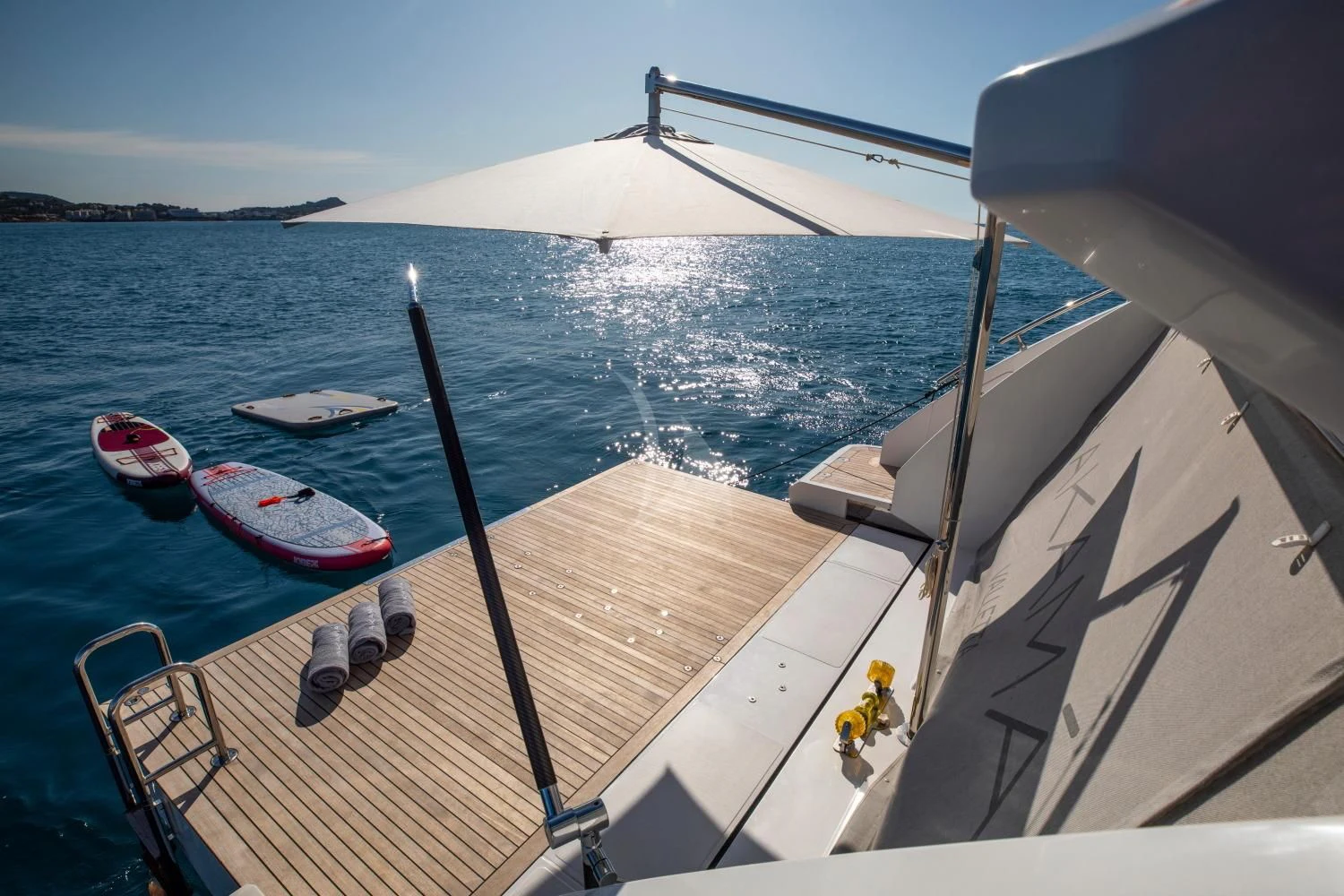a boat on the water aboard CLOUDY BAY Yacht for Sale