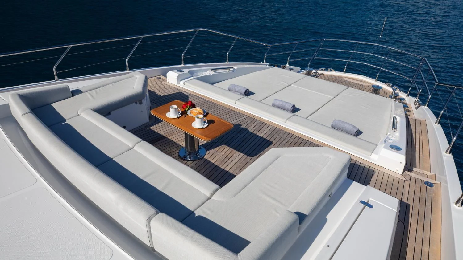 a boat on the water aboard CLOUDY BAY Yacht for Sale