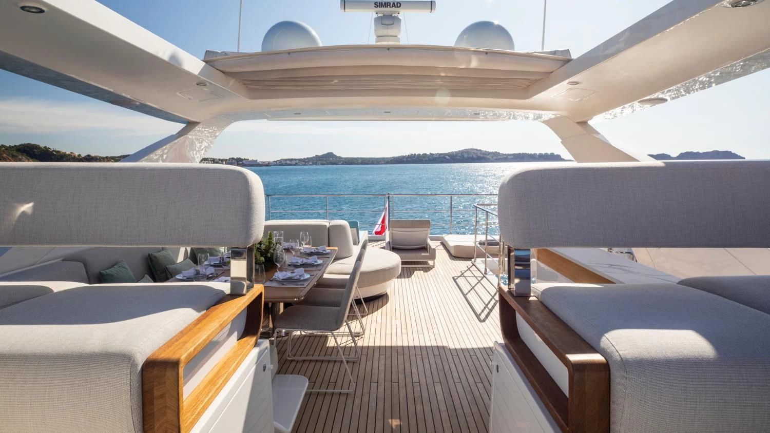 a boat on the water aboard CLOUDY BAY Yacht for Sale