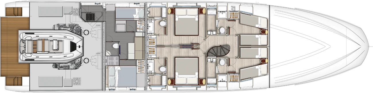 a computer generated image of a computer aboard CLOUDY BAY Yacht for Sale