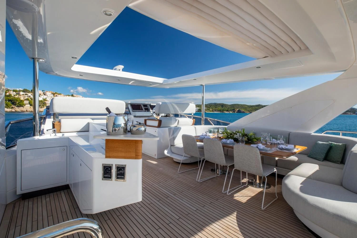 a boat on the water aboard CLOUDY BAY Yacht for Sale
