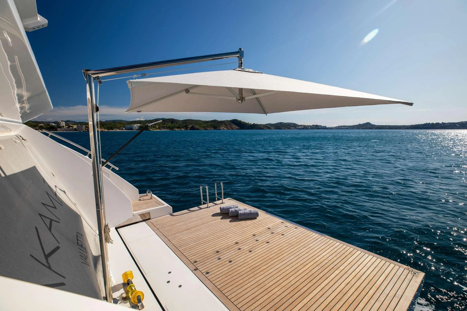 a boat on the water aboard CLOUDY BAY Yacht for Sale